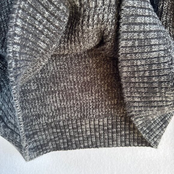 Carbon Sweater Mens Size XL Gray Heathered High Neck Casual Lagenlook Office - Picture 8 of 13